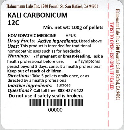 Kali Carbonicum 12C 100g - Kali Carbonicum 12C 100g